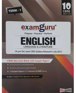 CBSE Examguru English Language & Literature (Term - 1) - 10